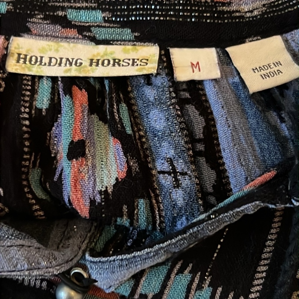 Anthropologie Holding Horses Winter Moon Tunic Flowy Boho Dress Size Medium - Picture 8 of 8